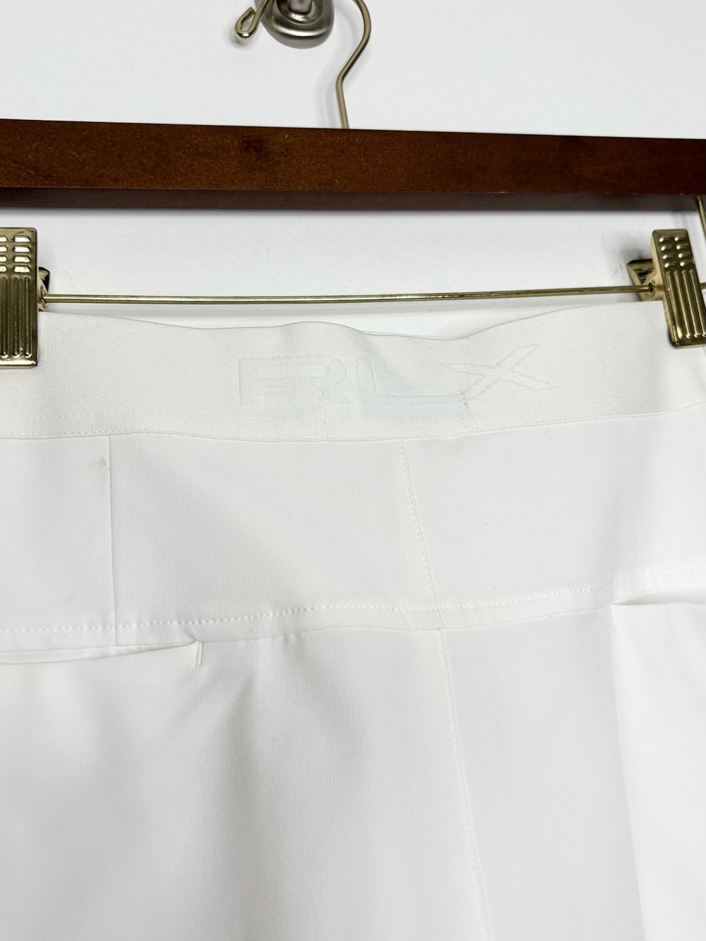 Ralph Lauren RLX Four Way Stretch Pleated Shorts White Wide Leg Size Small New - Picture 11 of 16
